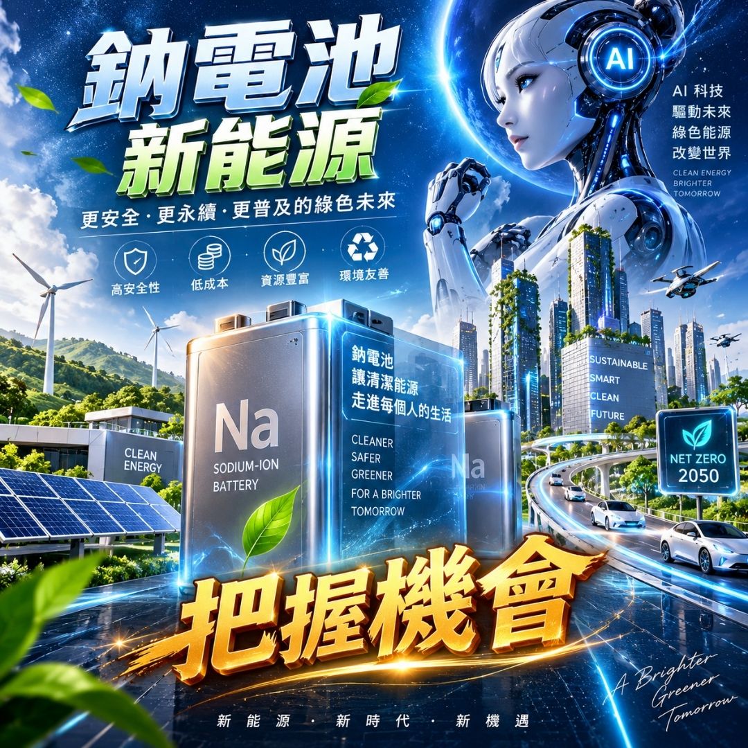 下一場能源革命， 從鈉電池開始