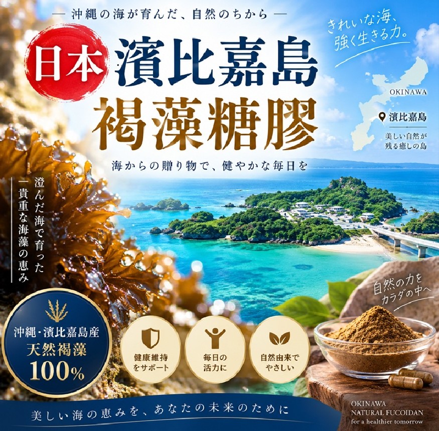 日本濱比嘉島的神奇寶藏 褐藻糖膠